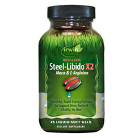 Thumbnail for Irwin Naturals Next Level Steel Libido X2 Maca & L-Arginine 75 Softgels