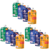 Thumbnail for Image 1 of Default Title for the product Cerebelly Organic Baby Food Pouches Veggie & Bean Variety Pack 8ct Pack of 3