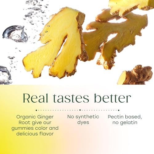 Image 5 of MegaFood Vitamin B12 Energy Gummies, USDA Organic, Ginger, 70 Gummies