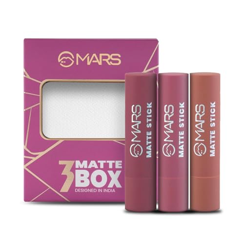 Image 1 of Default Title for the product Generic MARS Matte Box Set of 3 Lipsticks for Women 3x3.2 gm