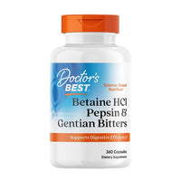 Thumbnail for Doctors Best Betaine HCl Pepsin & Gentian Bitters 360 Caps
