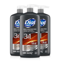 Thumbnail for Image 13 of Ultimate Clean / 23 Fl Oz (Pack of 3) for the product Dial Men 3-in-1 Body, Hair and Face Wash
