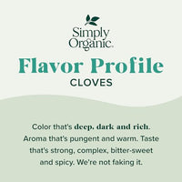 Thumbnail for Image 3 of Simply Organic Cloves Ground Certified Organic, 2.82-Ounce Container