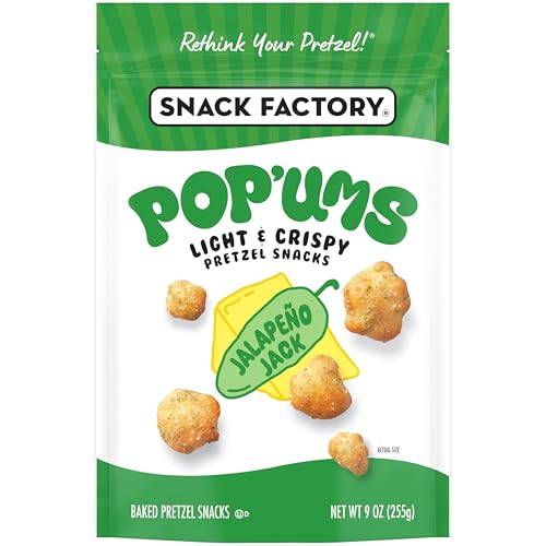 Image 1 of Default Title for the product Snack Factory Pop'ums Jalapeno Jack Pretzel Snacks, 9 Oz Bag