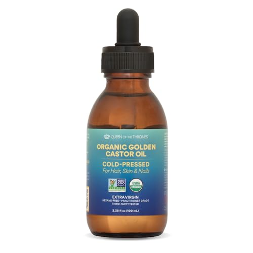 Image 1 of 3.38 Fl Oz (Pack of 1) for the product QUEEN OF THE THRONES Organic Golden Castor Oil