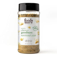 Thumbnail for Image 1 of Default Title for the product Foods Alive Nutritional Yeast, Zesty Cheesy Goodness, 6 oz (170 g) Unforitifed Nutritional Yeast Italian Seasoning