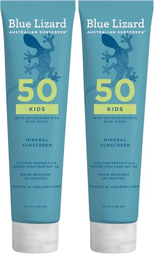 Image 1 of Default Title for the product BLUE LIZARD Kids Mineral SPF 50 Sunscreen Lotion 5 fl oz Pack of 2