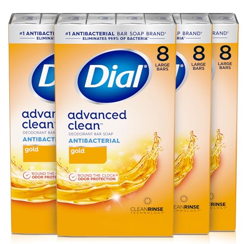 Image 1 of Default Title for the product Dial Antibacterial Deodorant Bar Soap, Gold, 4 Oz, 32 Bars