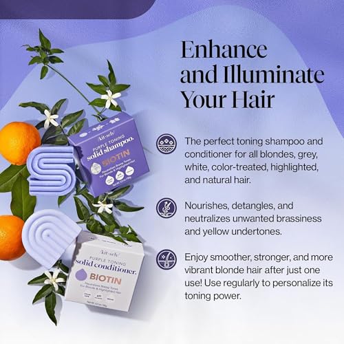 Image 2 of Kitsch Purple Shampoo & Conditioner Set For Blondes & Color Treated Hair