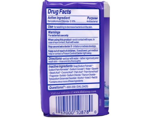 Image 2 of Dial Lavender and Jasmine Bar Soap, 3 Count, Pack of 4