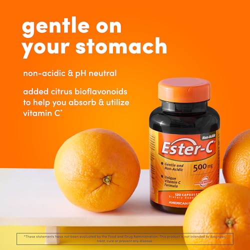 Image 4 of American Health Ester-C w/Citrus Bioflavonoids Capsules, 500mg, 240ct