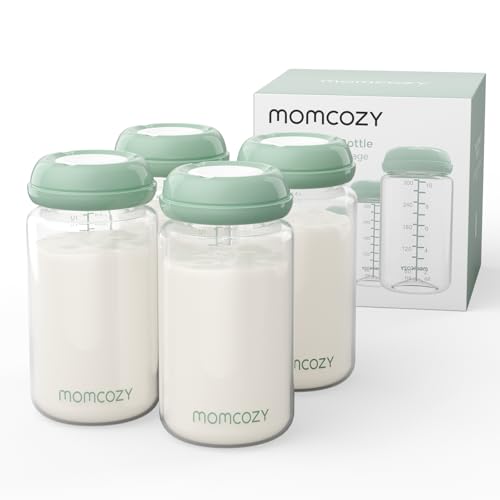 Image 1 of 1 Count (Pack of 1) for the product Momcozy Natural Baby Bottles, Wide-Neck, BPA Free Breast Milk Container