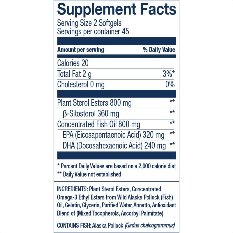 Image 3 of Wiley's Finest Wild Alaskan Cholesterol Support, 120 Count
