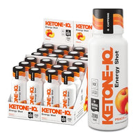Thumbnail for Image 1 of Default Title for the product Ketone-IQ Caffeine Ketone Shots for Focus, Peach, 24 Pack