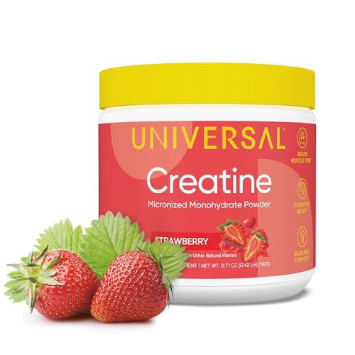 Image 1 of Strawberry / 6.77 Ounce (Pack of 1) for the product Universal U Creatine Monohydrate for Women - Flavored Creatine Powder, 30 Servings