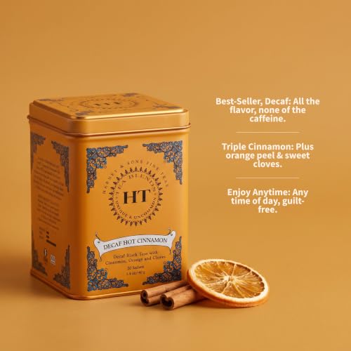 Image 2 of Harney & Sons Decaf Hot Cinnamon Tea 20 Sachets 1.4oz