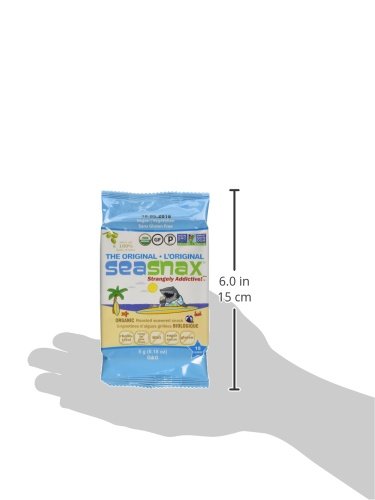 Image 3 of SeaSnax Organic Roasted Seaweed Snack Grab and Go, Original, 0.18 Ounce (Pack of 24)