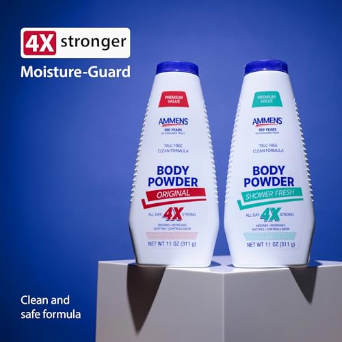 Image 5 of AMMENS Ammens Original Body Powder - Talc Free Body Powder with Naturally Derived Cornstarch - Free from Dye and Parabens - Soothes Itchy Skin - 11 oz
