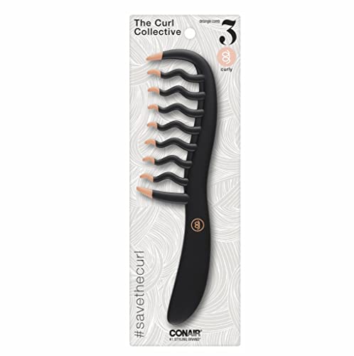 Image 1 of Default Title for the product Conair Curly Hair Comb Black & Pink