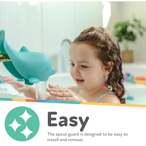 Image 4 of Nuby Bathtub Safety Spout Guard for Babies, Dolphin Shape