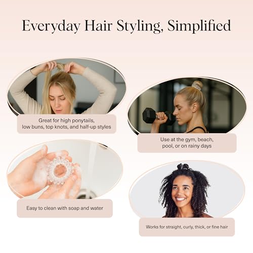 Image 12 of Kitsch Spiral Hair Ties for Women