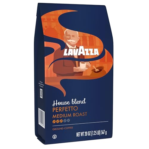 Image 3 of Lavazza Perfetto Ground Coffee Blend, Dark Roast, Caramel Flavor, 20 Ounce Pack of 2