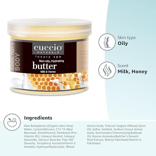 Image 2 of Cuccio Naturale Milk and Honey Butter Blend – 26 Ounces