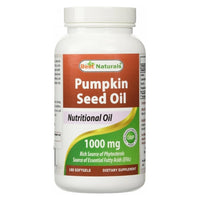 Thumbnail for Best Naturals Pumpkin Seed Oil 1000 mg 180 Softgels