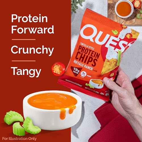 Image 4 of Quest Nutrition Buffalo Ranch Tortilla Style Protein Chips, 4 Count