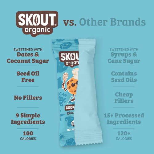 Image 3 of Skout Organic Cookie Dough Kids Snack Bars (18 Pack)