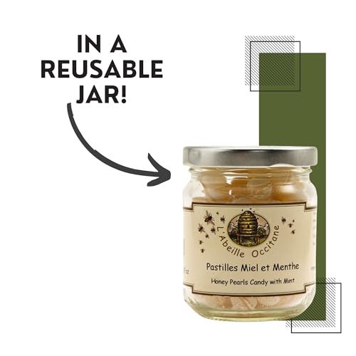Image 3 of l'Abeille Occitane French Honey Pearls Candy - Honey and Mint 5.29 oz