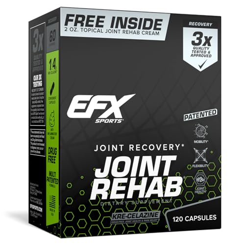 Image 1 of Default Title for the product EFX Sports Joint Rehab Recovery Kit | 120 Capsules + 2 oz Cream