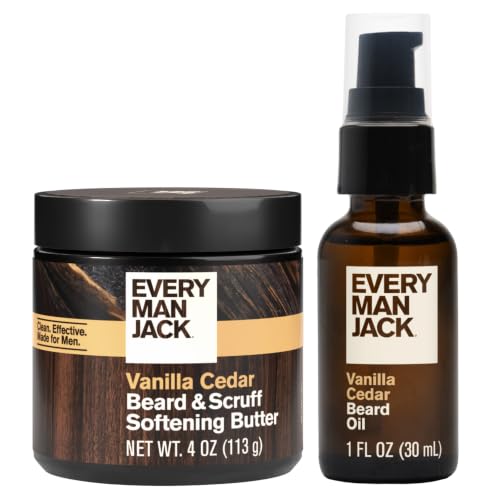 Image 1 of Default Title for the product Every Man Jack Hydrating Beard Oil & Butter for Men, Vanilla Cedar