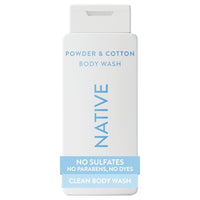 Thumbnail for Image 1 of Default Title for the product Native Clean Body Wash for Women & Men, Powder & Cotton Scent, 18 fl oz