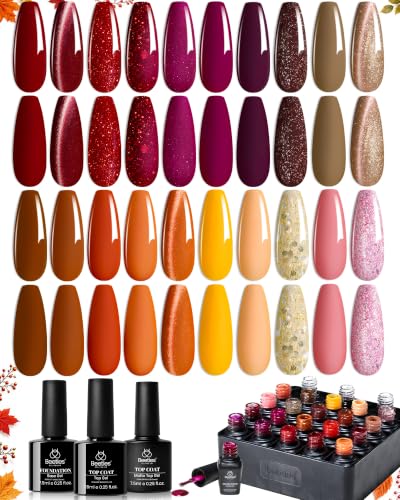 Image 2 of A - Mixed Finishes | Autumn Aura for the product beetles Gel Polish Gel Nail Polish Kit