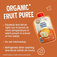 Thumbnail for Image 3 of Earth's Best Organic Banana Orange Pouch, 3.5 oz (Pack of 12)