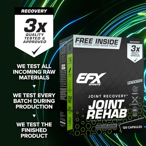 Image 4 of EFX Sports Joint Rehab Recovery Kit | 120 Capsules + 2 oz Cream