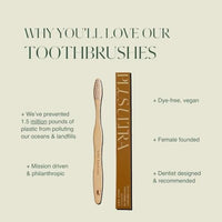 Thumbnail for Image 4 of Plus Ultra Bamboo Toothbrush - BPA Free Soft Bristle for Adults