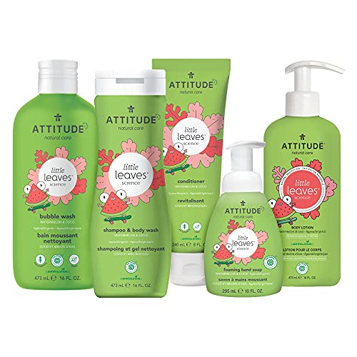 Image 5 of ATTITUDE Foaming Hand Soap for Kids, Plant and Mineral-Based Ingredients, Vegan and Cruelty-free Personal Care Products, Watermelon & Coco, 10 Fl Oz (Pack of 2)