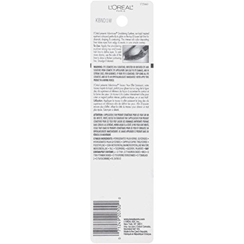 L'Oreal Paris Voluminous Smoldering Eyeliner, Black, 0.056 Oz, 1 Count