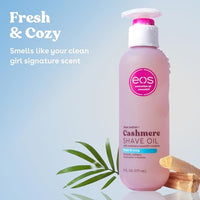 Thumbnail for eos Cashmere Shave Oil – Fresh & Cozy, Moisturizing Shave Oil with Shea Butter & Glycerin, Helps Prevents Irritation & Razor Burn, Vegan, 6 fl oz
