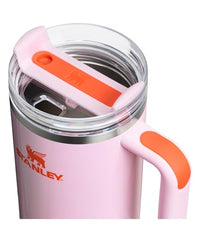 Thumbnail for STANLEY Quencher H2.0 Tumbler with Handle and Straw 40 oz | Flowstate 3-Position Lid | Cup Holder Compatible for Travel | Insulated Stainless Steel Cup | BPA-Free | Rose Petal Shimmer