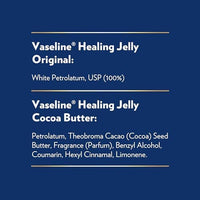 Thumbnail for Vaseline Original & Cocoa Butter Healing Jelly Travel-Size Variety 4-Pack – Rich Moisturizing Ointment, Skin Protectant for Soothing Cracked, Dry Skin, 1.75 Oz Ea