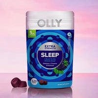 Thumbnail for OLLY Extra Strength Sleep Gummy, 5 mg Melatonin, L-Theanine, Chamomile, Lemon Balm Extracts, Sleep Aid, BlackBerry Flavor - 120 Count
