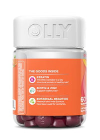 Thumbnail for OLLY Heavenly Hair Gummy, Supports Healthy Hair, Keratin, Biotin, AMLA, Chewable Supplement, 30 Day Supply - 60 Count