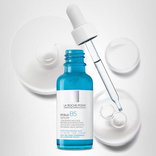La Roche-Posay Hyalu B5 Suractivated Hyaluronic Acid Serum for Face, Vitamin B5 + Hyaluronic Acid + Glycerin, Hydrating Serum Visibly Plumps Skin, Sensitive Skin Safe, Anti Aging, Oil-Free