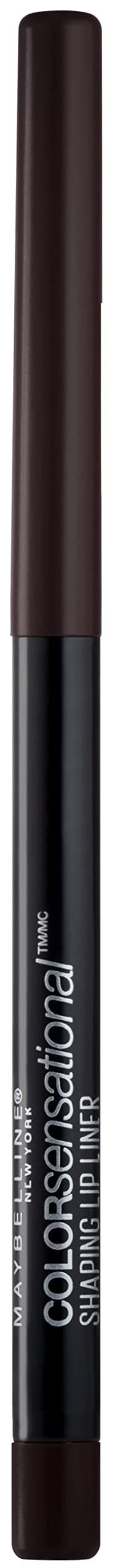Thumbnail for Maybelline Color Sensational Shaping Lip Liner with Self-Sharpening Tip, Rich Chocolate, Chocolate Brown, 1 Count