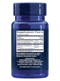 Thumbnail for Life Extension Super K, vitamin K1, vitamin K2 mk-7, vitamin K2 mk-4, vitamin C, bone/heart/arterial health, 3-month supply, Gluten-Free, 1 Daily, Non-GMO, 90 softgels