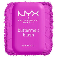 Thumbnail for NYX PROFESSIONAL MAKEUP Buttermelt Powder Blush, Fade and Transfer-Resistant Blush, Up to 12HR Make Up Wear, Vegan Formula - All The Butta