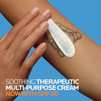 Thumbnail for La Roche-Posay Cicaplast Balm B5 UV SPF 50, Vitamin B5 + Shea Butter + Tribioma + Madecassoside + Zinc Oxide Sunscreen, Post Treatment Skin Protectant With SPF, Multi-Purpose Cream For Dry Skin